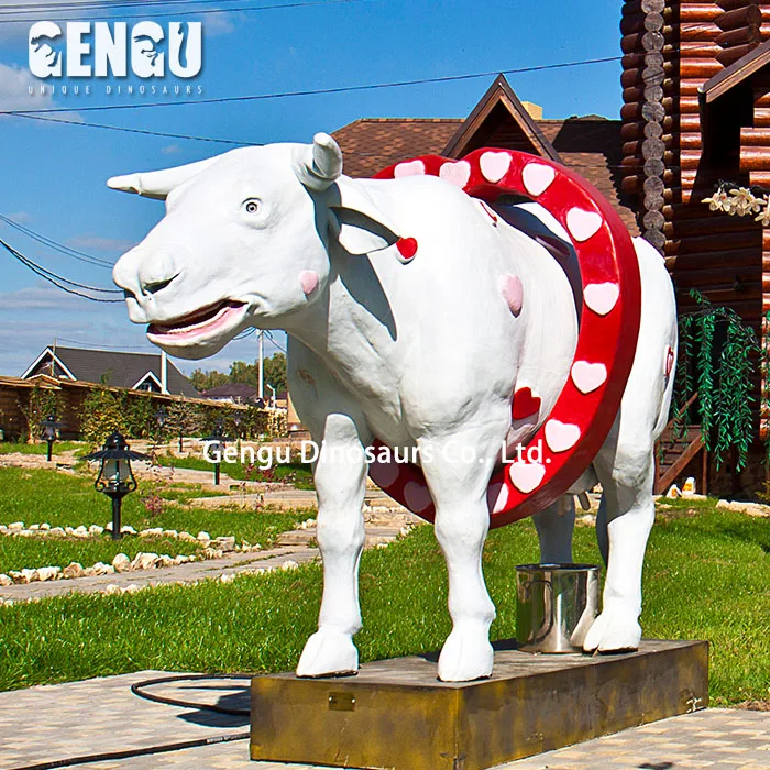 Customized Artificial Fiberglass Life Size Farm Animals Pictures