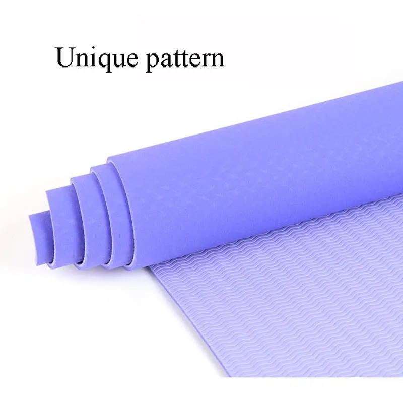 Amilerui 6mm Home Use Pilates Mat Non Slip Yoga Exercise Equipment Yoga Mat Eco Friendly Tpe Yoga Mat