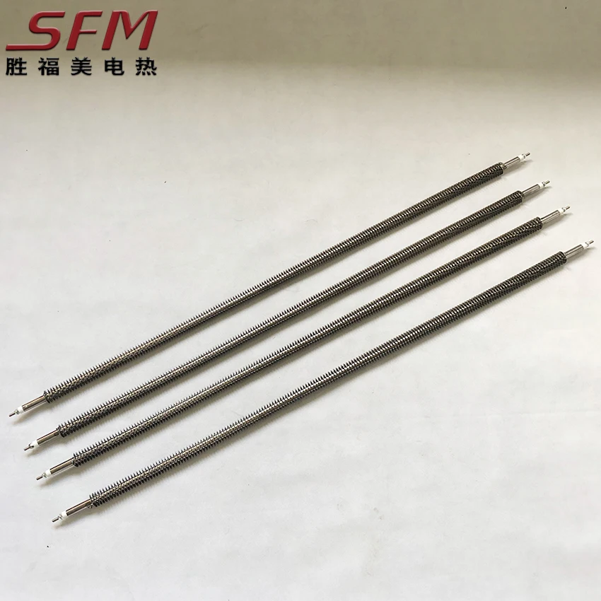 SFM Straight Type 220V 5KW Electric Finned Strip Heater Fin Tube Air Heater Tubular Heating Element