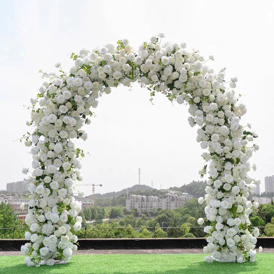 Декоративный фон для фотосъемки с изображением цветочной композиции королевских синих искусственных цветов орхидей арки ворот детского душа