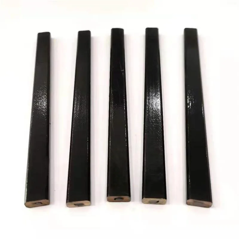 Hot sale black carpenter graphite pencil with box packing for wood working