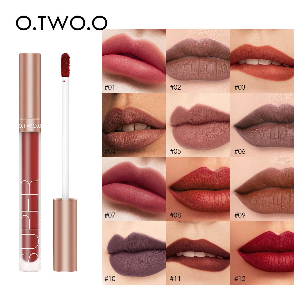 O.TWO.O New Arrival Matte Lipgloss Waterproof Kiss Proof Long Lasting Nude Liquid Lipstick for Private Label
