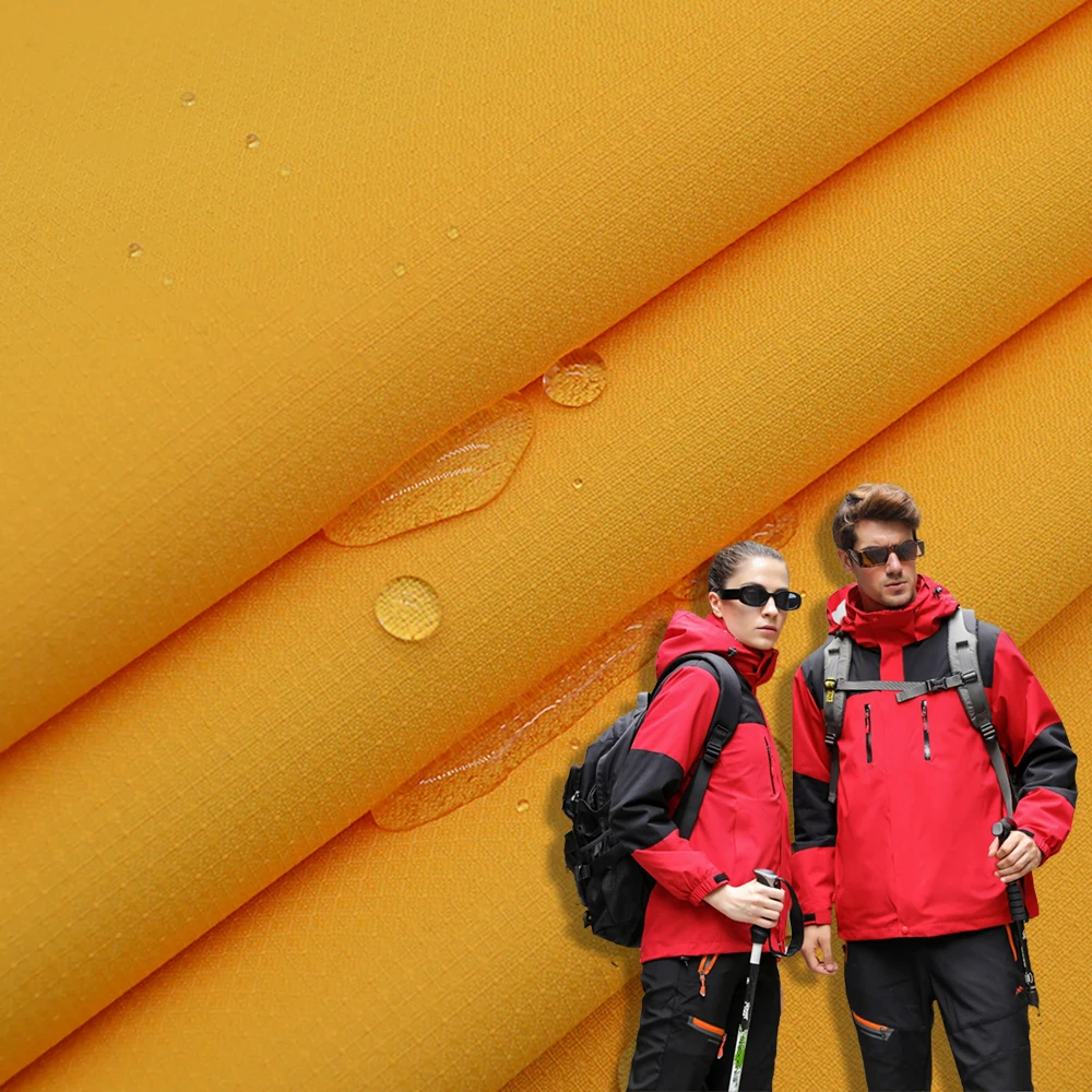 Ready-to-use jacquard pvc jacket fabric waterproof wear-resistant work clothes raincoat fabric