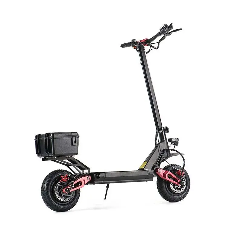 
EcoRider E4-9 off road dual motor electric scooter, 60v 21ah 3600w air suspension shock absorber foldable electric scooters 
