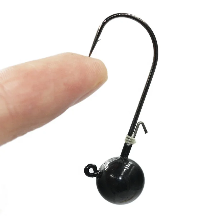 2020 hot sale high quality fishing tungsten ball jig head,tungsten black jig head
