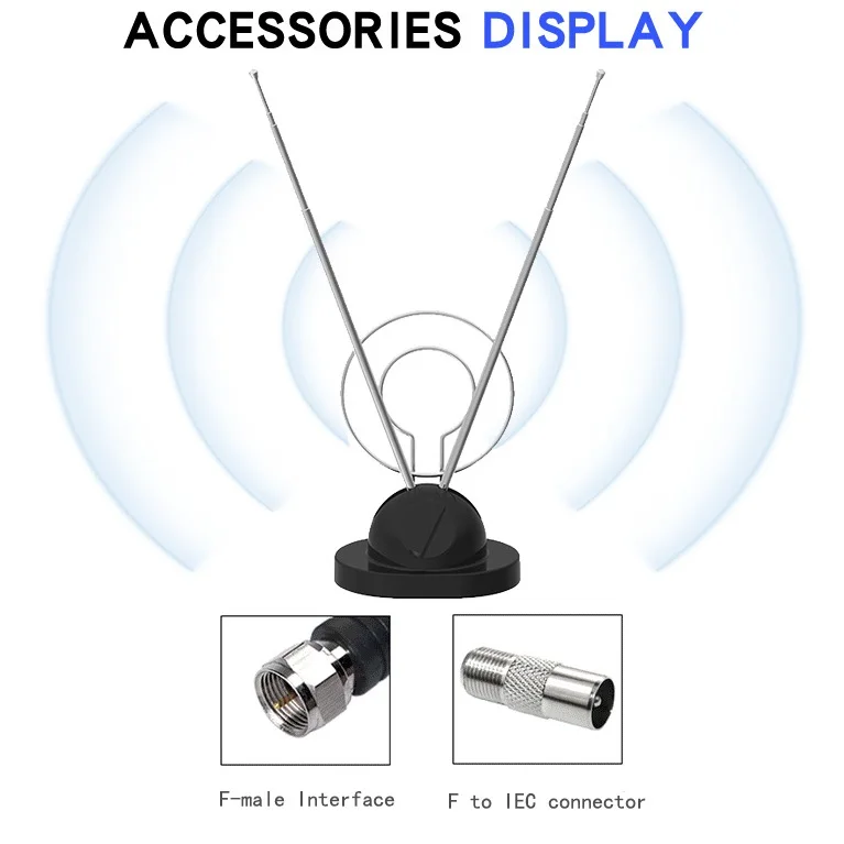 Hdtv T2 Antena 30Dbi Dvb T внутренние антенны с высоким коэффициентом усиления Uhf Vhf Tv антенна цифровая Hd