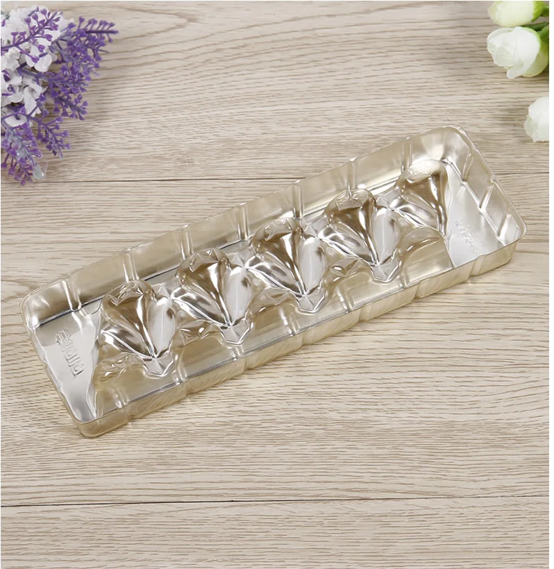square and  heart shape blister for cupcake cake  packaging plastic food tray take away food container for  chocolate candy  set