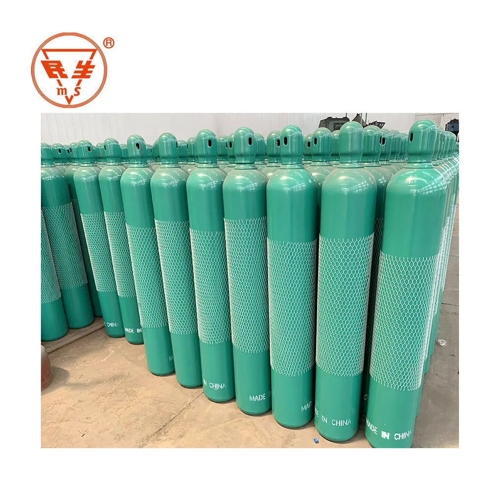TPED WP150bar/200bar industrial steel cylinder 40L empty oxygen cylinders for sales
