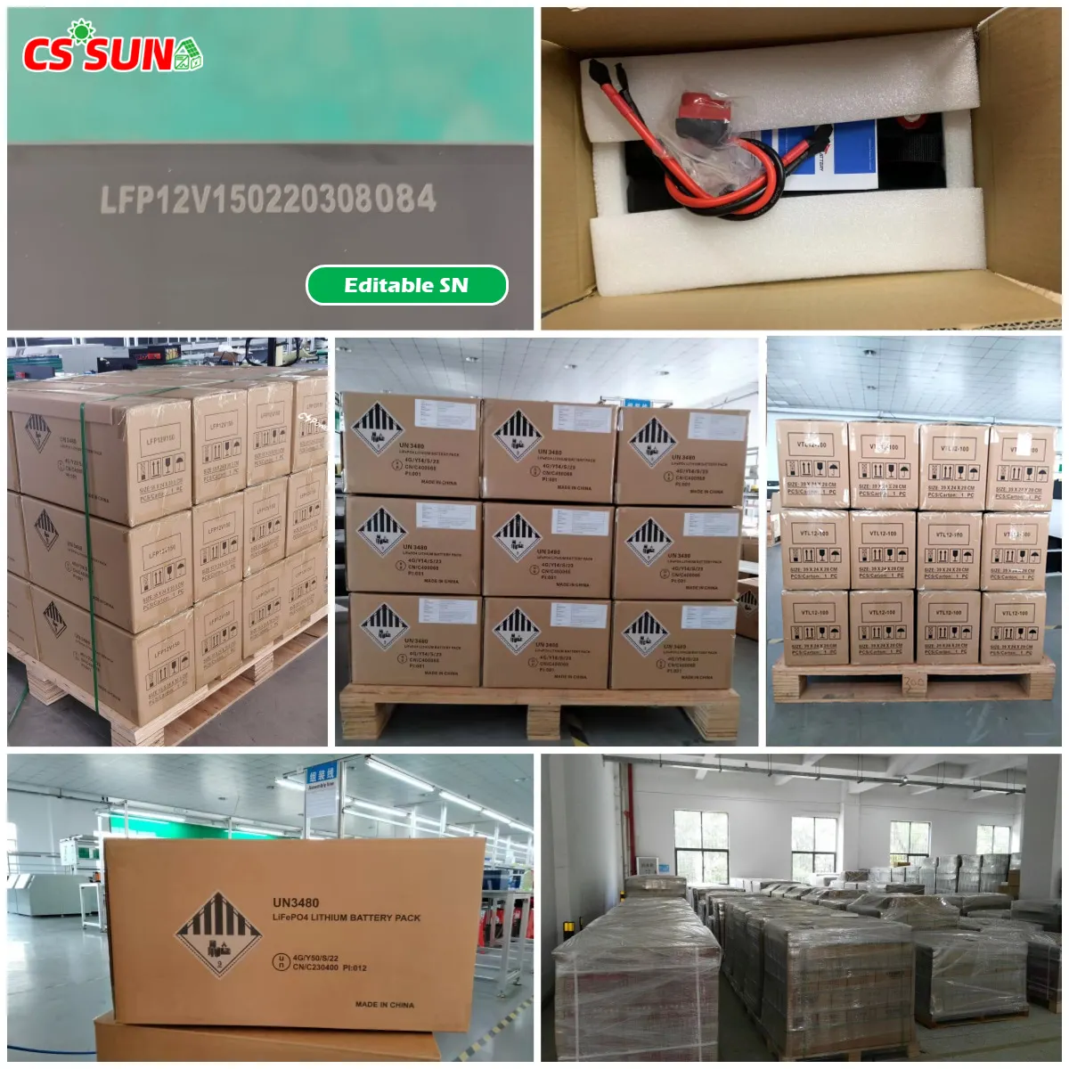 CSSUN LFP12V12Ah Stackable Li-ion Battery LTX Inverter SLA Boats Home Appliances Uninterruptible Power Supplies Wholesale