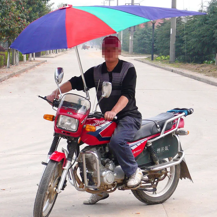 Windproof electrical Scooter Bicycle Bike Motorbike motorcycle umbrella for rain and sunshade