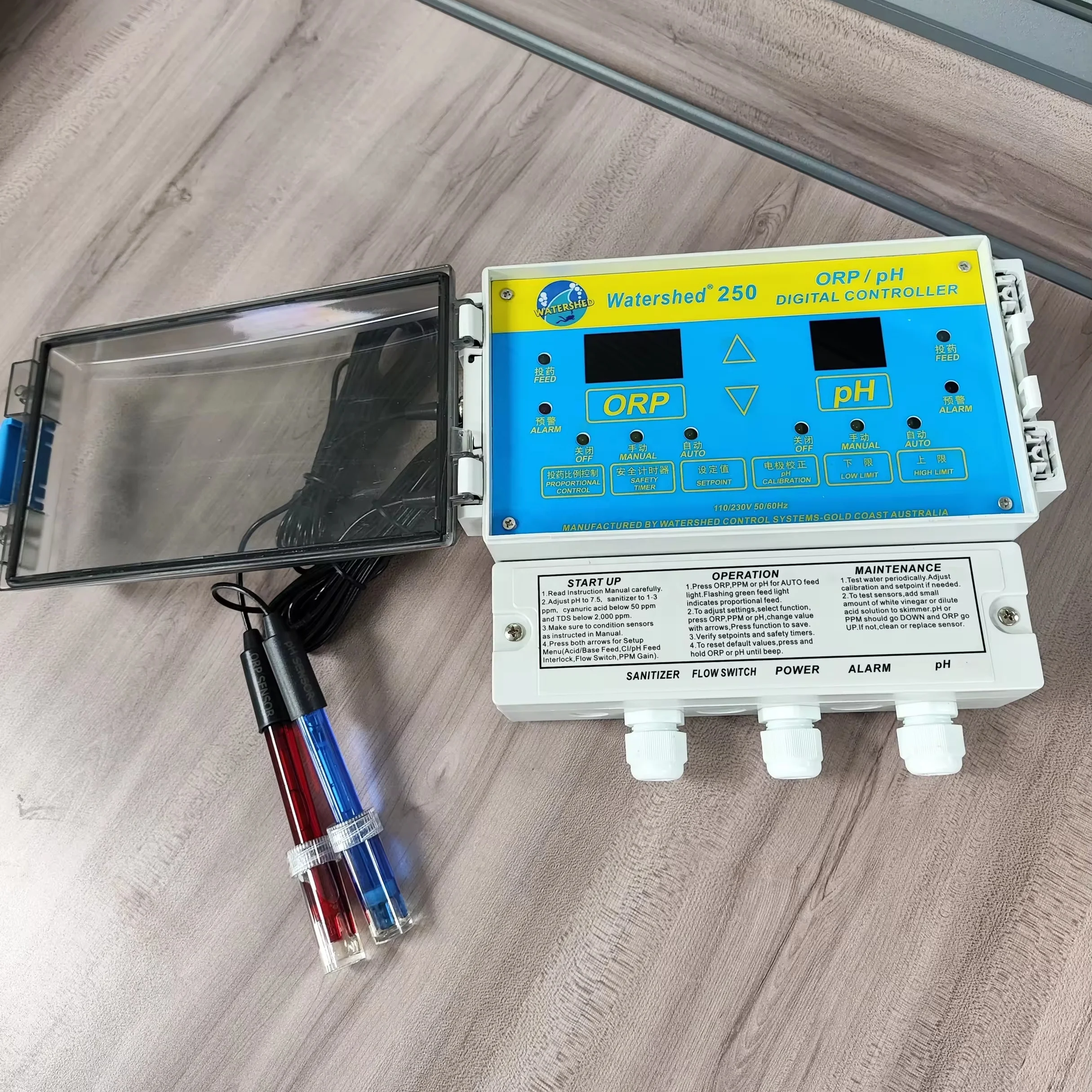 High Quality swimming pool accessories Pool digital Controller Water Ph Orp Monitor for Swimming Pool