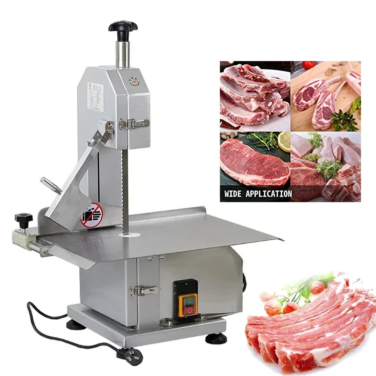 Industrial Electric Frozen Chicken Meat Cutter, Bone Saw Machine for Meat, High Efficiency, Easy Operate, 220V