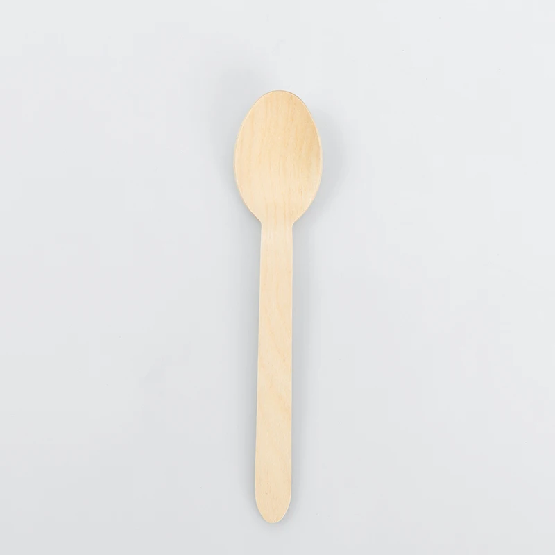Eco wooden disposable cutlery  wooden spoon 160mm for food grade