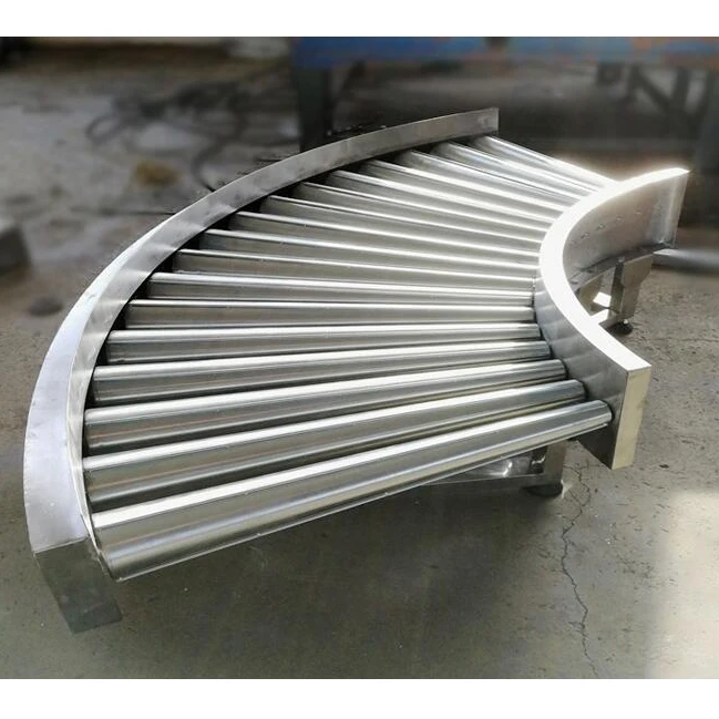 Изготовленный на заказ производитель поставляет логистическую сортировочную линию изогнутый роликовый конвейер Поворотный