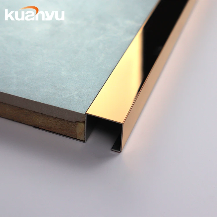 
High Grade professional Tile Trim Aluminum Corner Tile Trim Stainless Steel Tile Edge Trim Accessorie Corners Supplier 