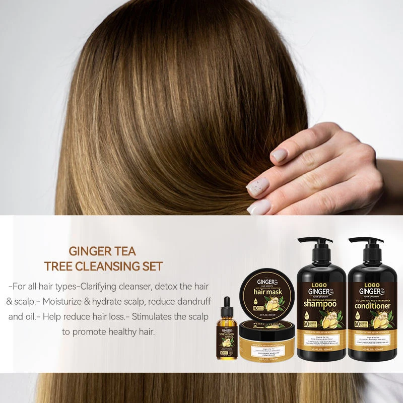 Hair Care Products Regrowth Treatments Strengthening Oil Ginger Hair Loss Shampoo and Conditioner for Dry Hair