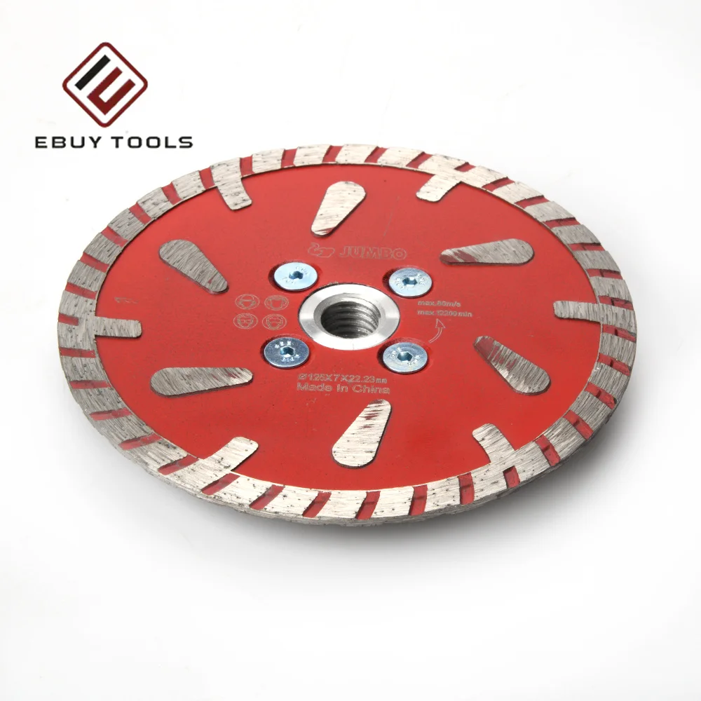 125mm Turbo Diamond Pcd Saw Blade Circular Continuous Rim Cutting Blade For Brick Ceramic Marble Cutting