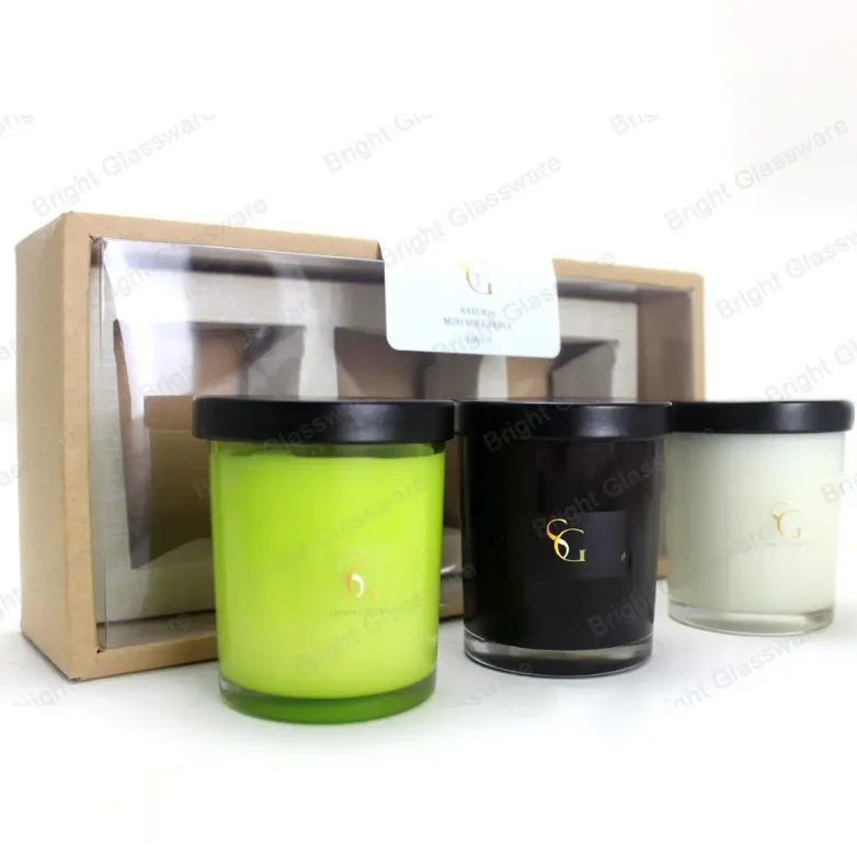 Factory Hemp Essential Oil/Candle/Cosmetic/Bottle Cardboard Color Round  Tube Custom Candle Jar with Lid and Gift Box