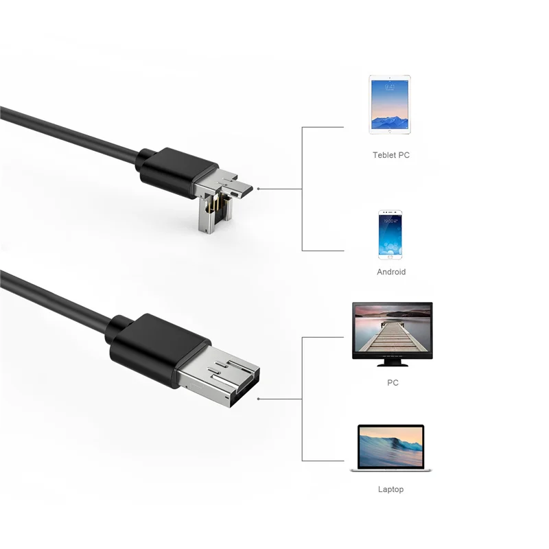 Teslong Auto Focus Endoscope Camera with Waterproof Semi-Rigid Snake Cable Camera