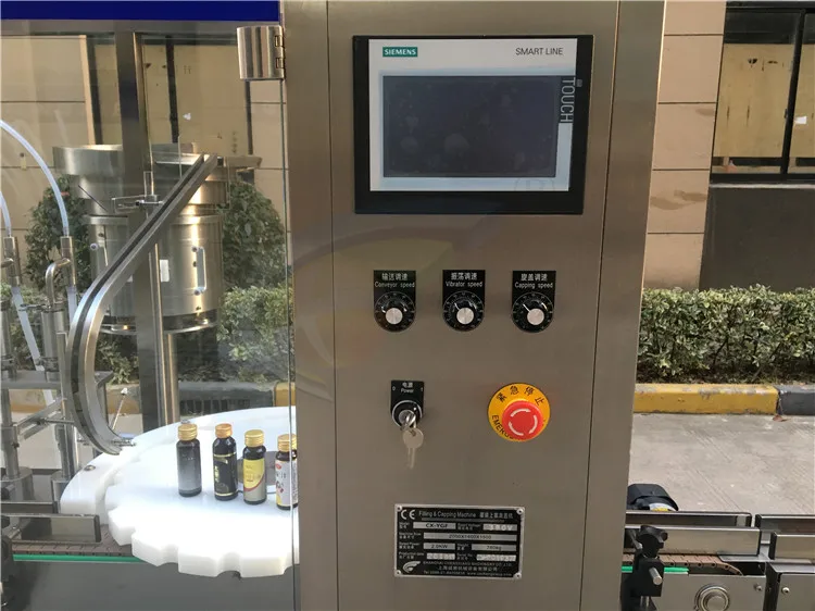 Customized vodka alcohol drinks filling capping machine 50ml bottle line with filler capper and labeler