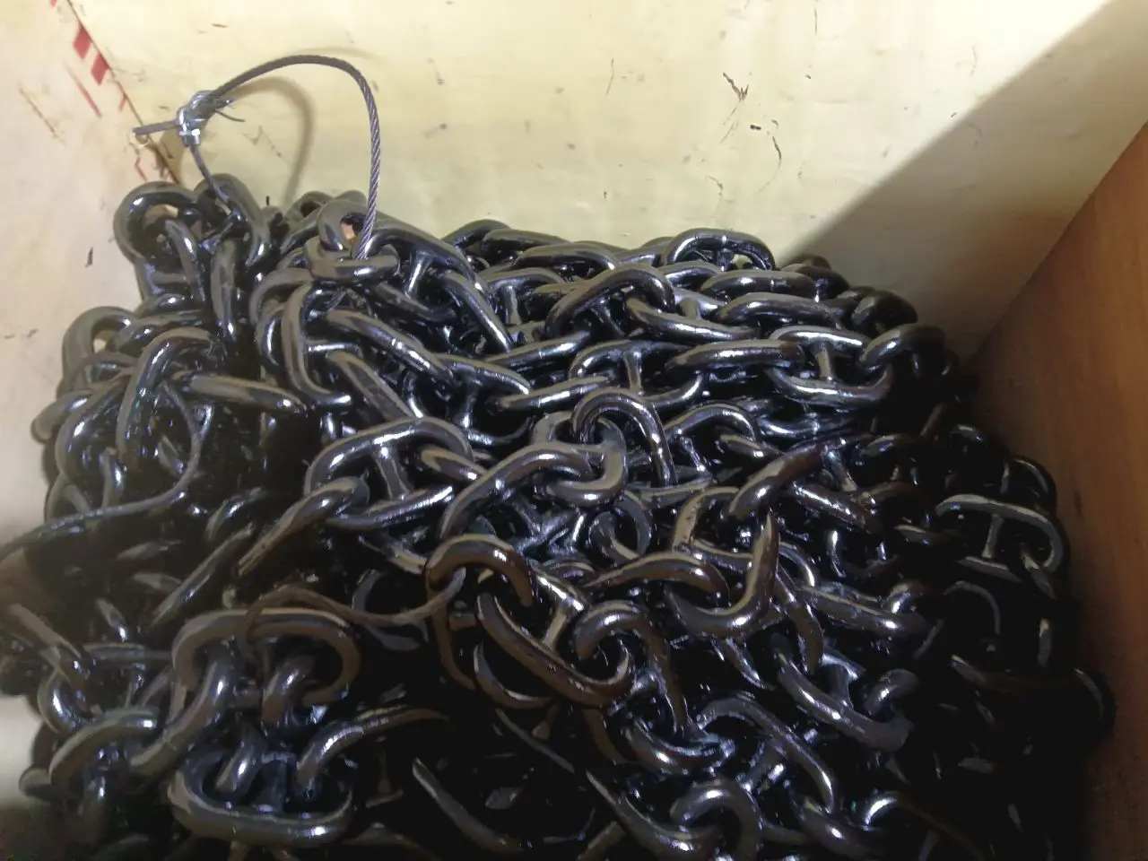 Black Painted Stud Link Anchor Chain for Anchor Studless Anchor Chain Boat Accessories