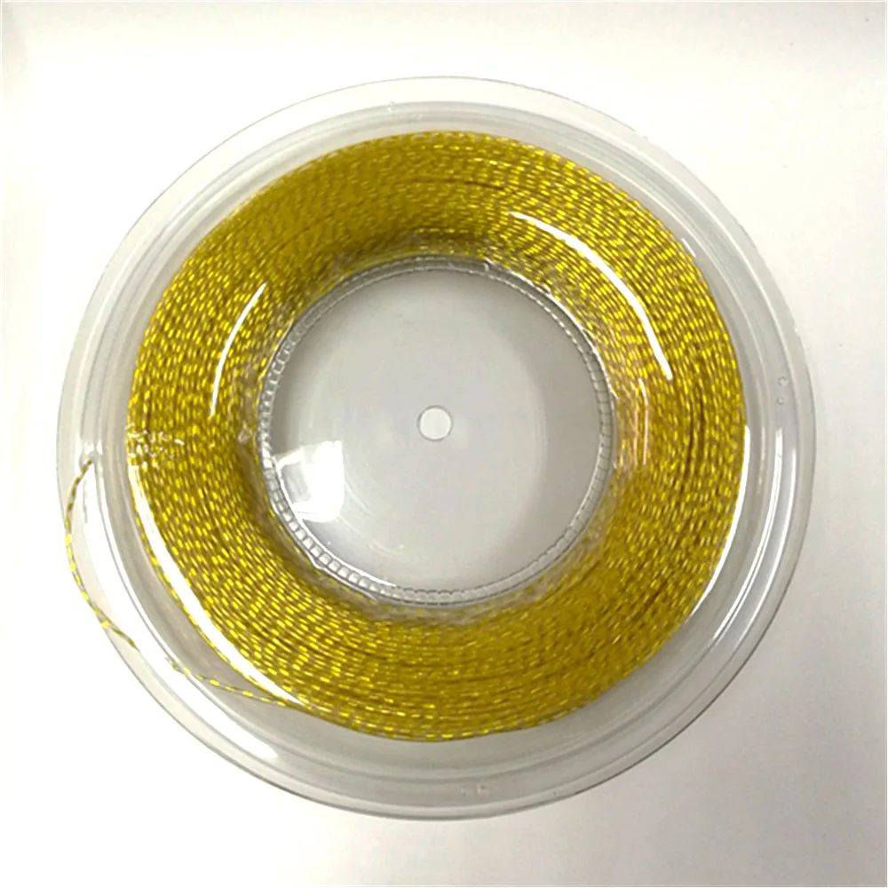 Бестселлер, золотые 1,35 мм нейлоновые теннисные ракетки 200 м для теннисных ракеток