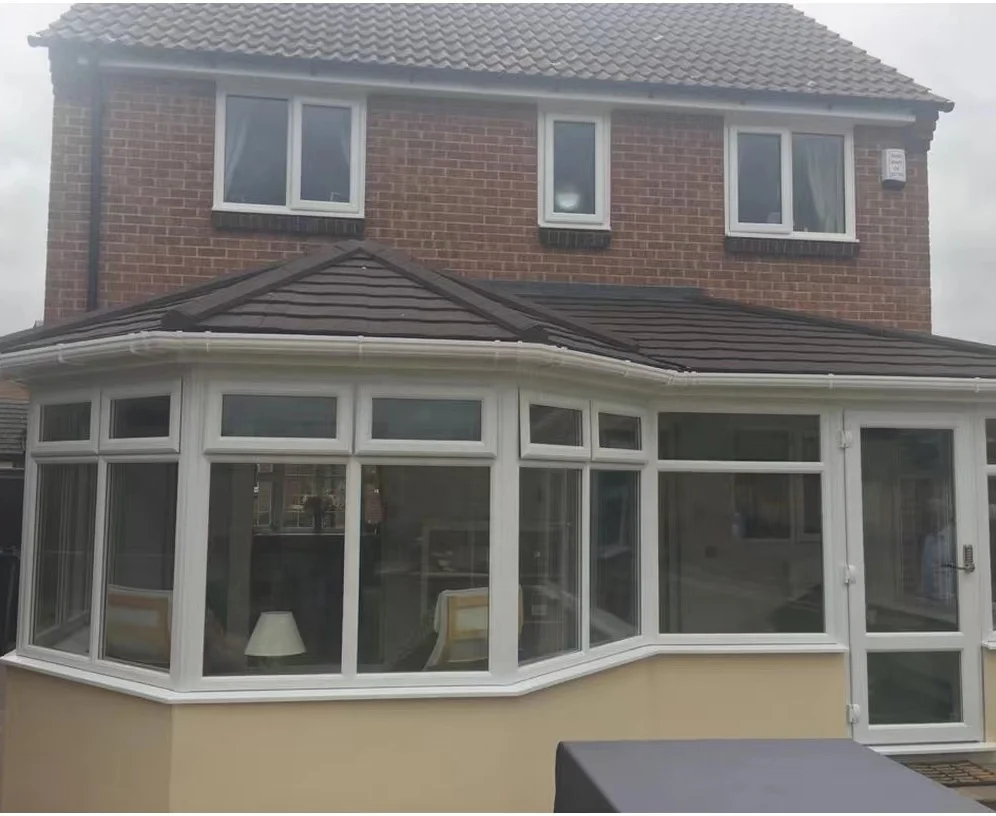 Free standing garden house solarium sun room double tempered low e glass sunrooms four season glass houses aluminum sunroom