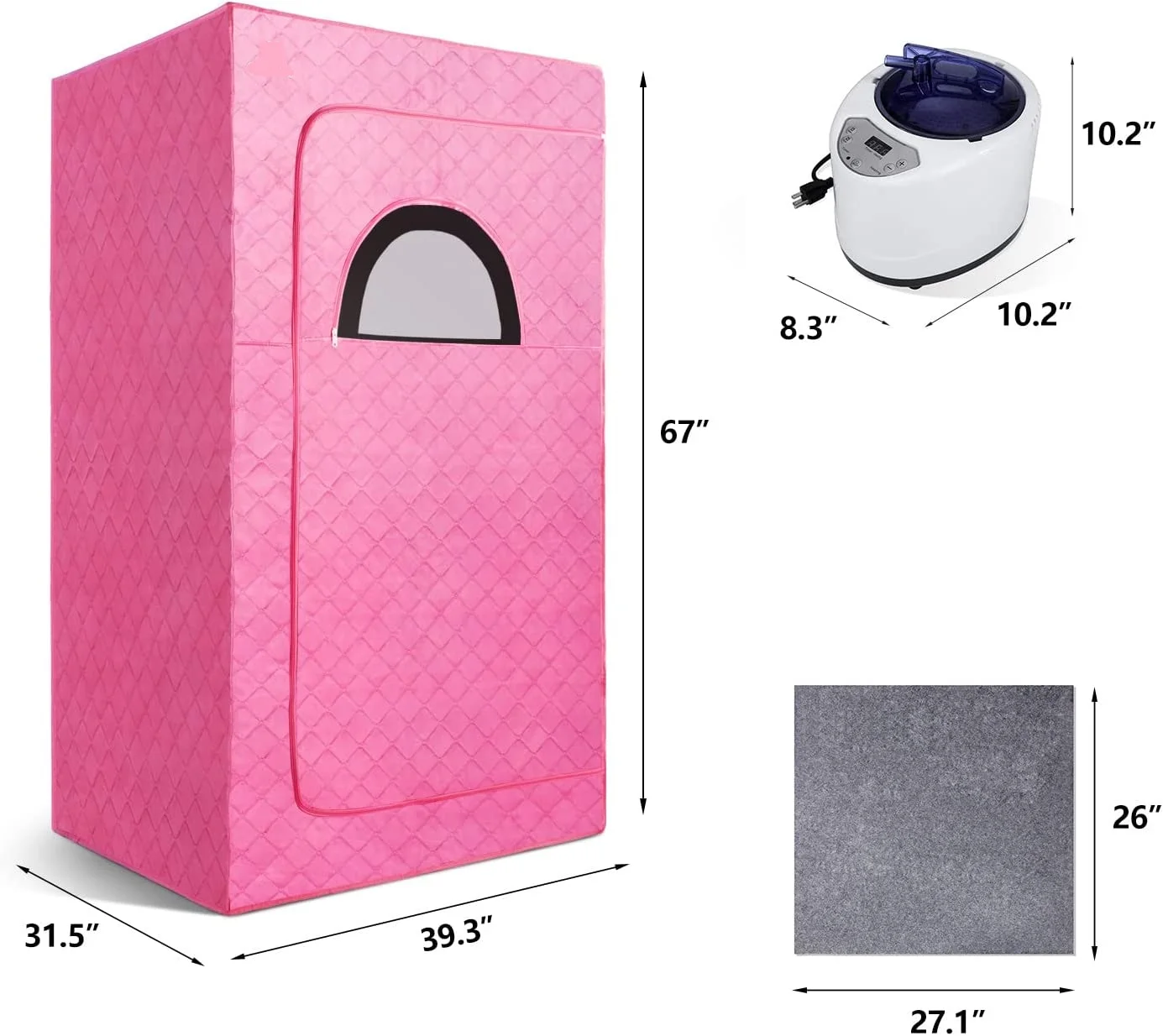 Self Production Self Design Patent Newest Full Body Portable Steam Sauna  Heater bigger size