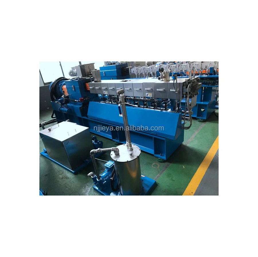 Plastic Pellet Polymer Compounding Parallel Co-rotating Twin Screw Extruder Granules Making Production Line