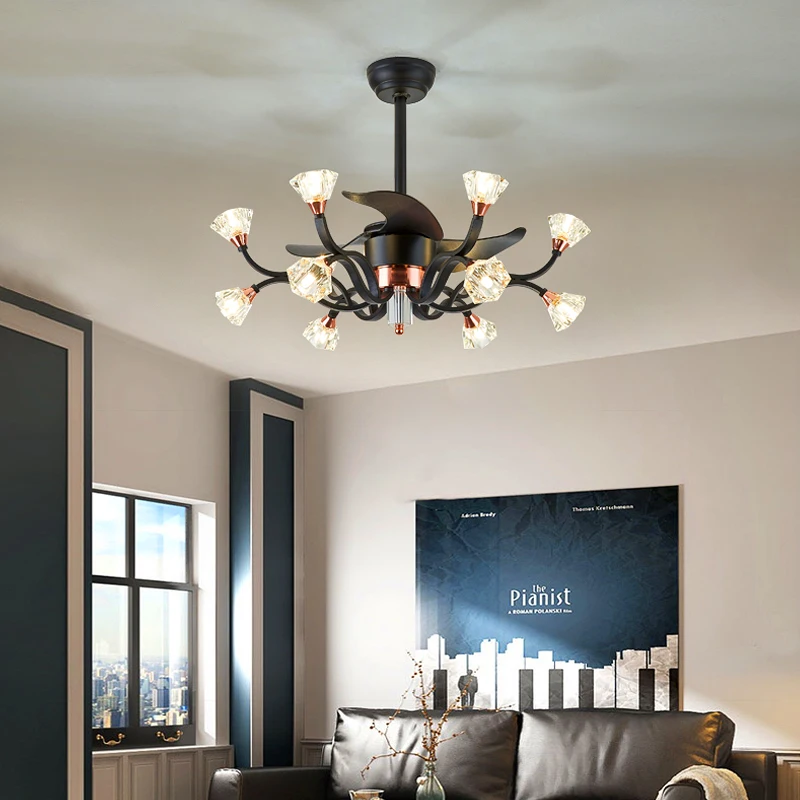 Прямая поставка, новый дизайн, люстра, потолочный вентилятор, потолочный вентилятор с подсветкой, декоративный, с дистанционным управлением