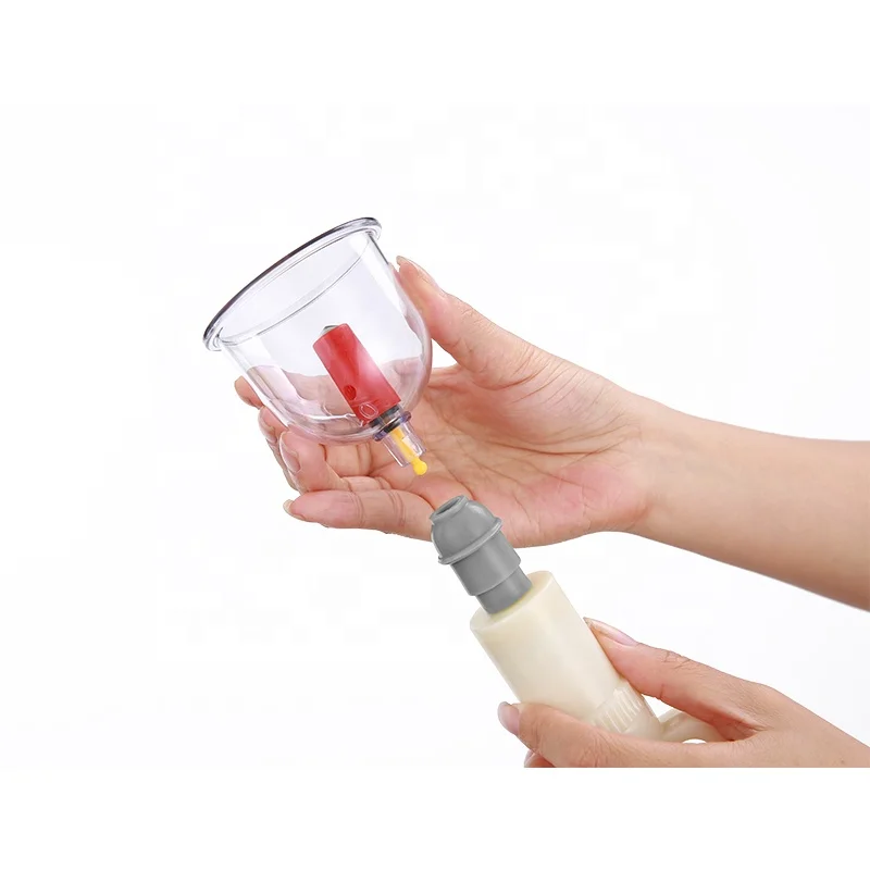 12 Cups Chinese Traditional Massage Vacuum Cupping Therapy Set Plastic Cupping Cups For Pain Relief