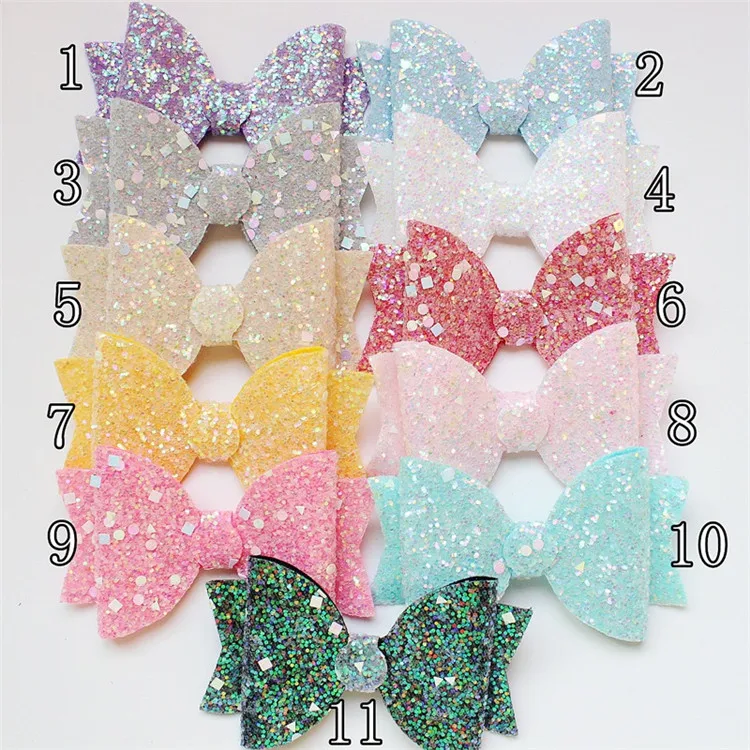 Блестящий галстук-бабочка для волос, аксессуар для волос для вечеринок, заколка для волос для девочек