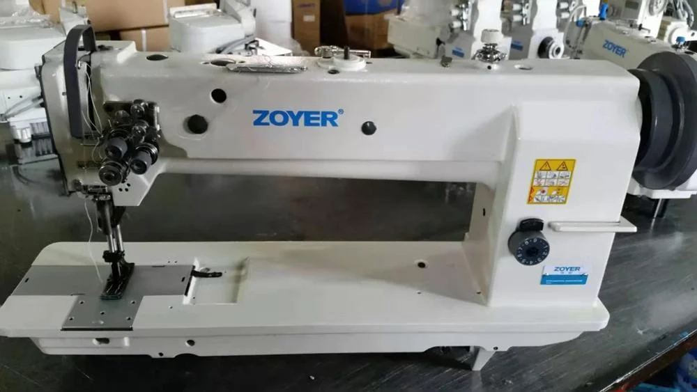 ZY4420 zoyer double needle heavy duty compound feed lockstitch direct drive high speed Heavy Leather  industrial sewing machine