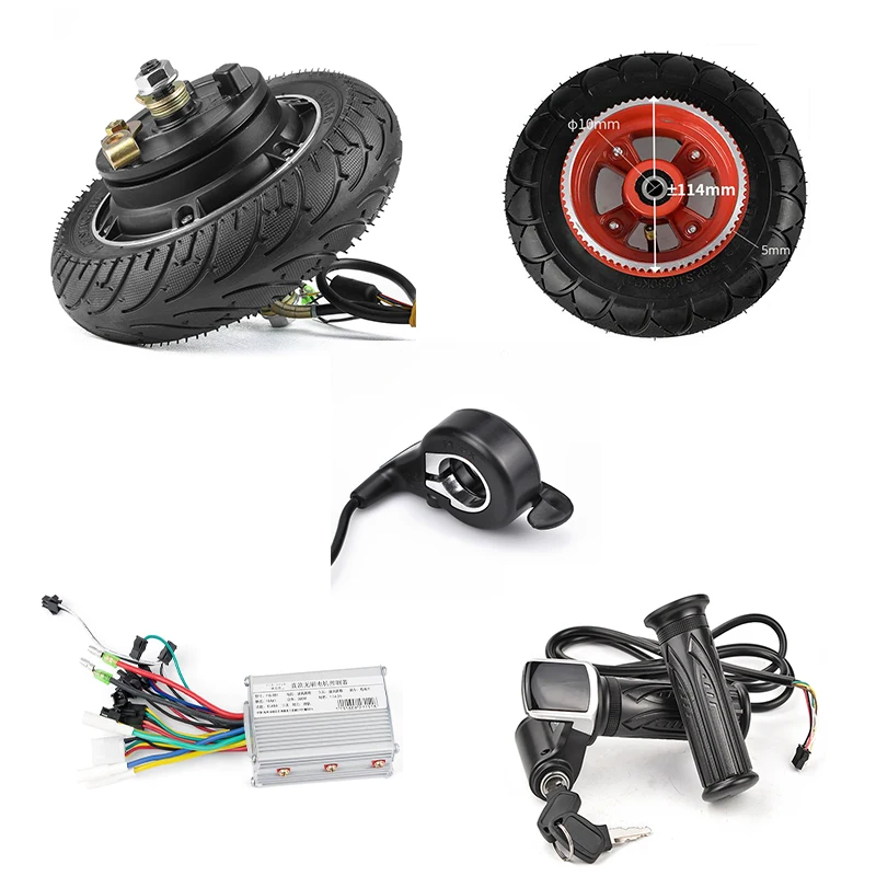 24V 36V 48V 350W  Hub Motor Scooter Brushless Toothless Hub Wheel Motor for Electric Scooter