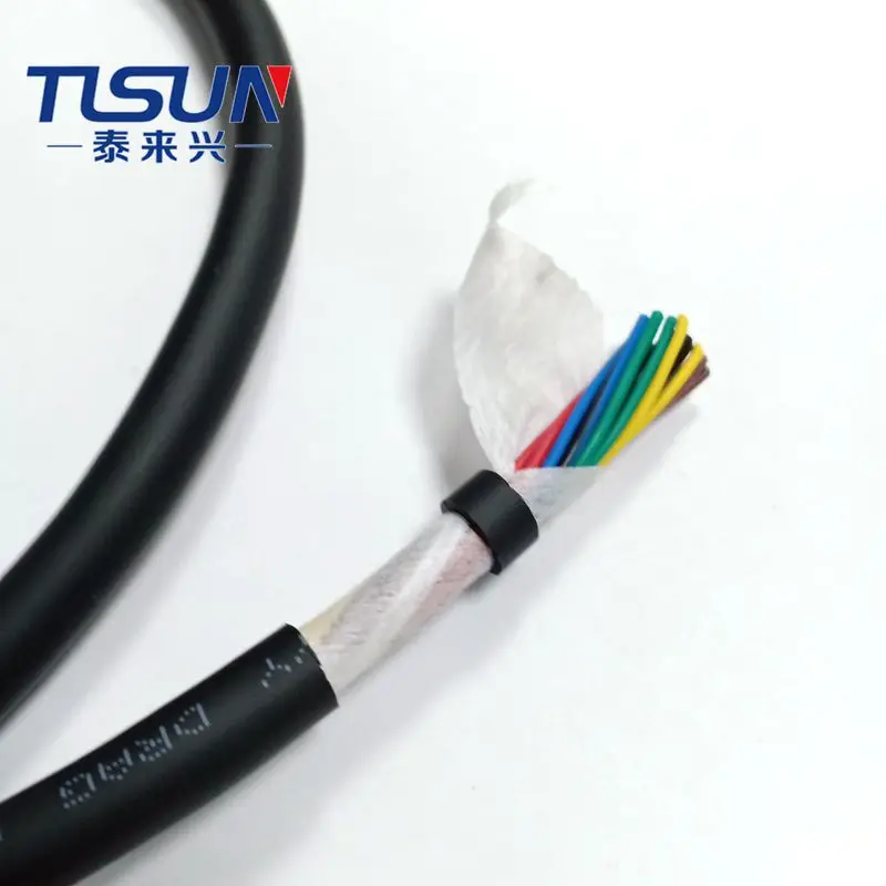 CE certified  TRVV/HF-YY 12X0.2mm2 high flexible towline cable for automation equipment cable