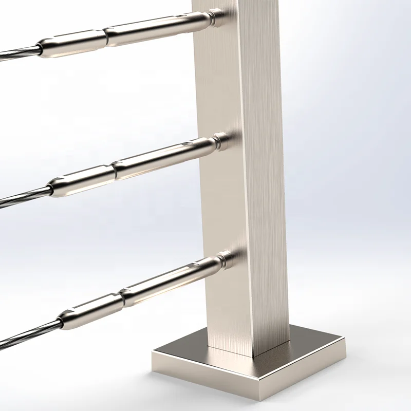 Customized Deck 304 316 Removable Pipe Railing Stainless Steel Staircase Stair Railing