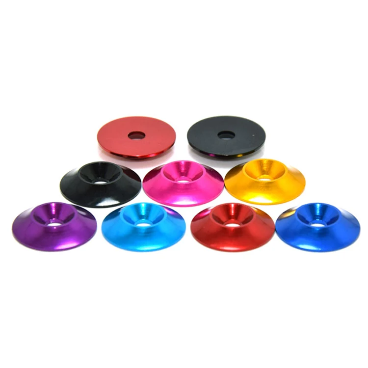 Custom Aluminum Cup Washers Cone Cup Head Washer Shim