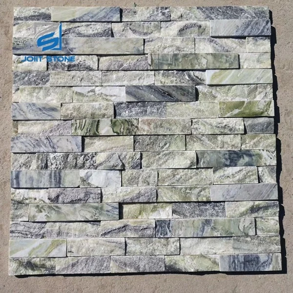 Beautiful White Color Veneer Stone Facade Cultural Stone Sheet For House