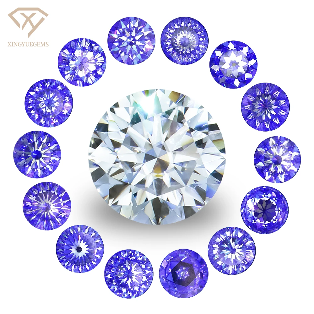 Xingyue gemstones source factory 1ct 6.5mm portuguese rose old european Hybrid fancy cut moissanite stones lab grown diamond