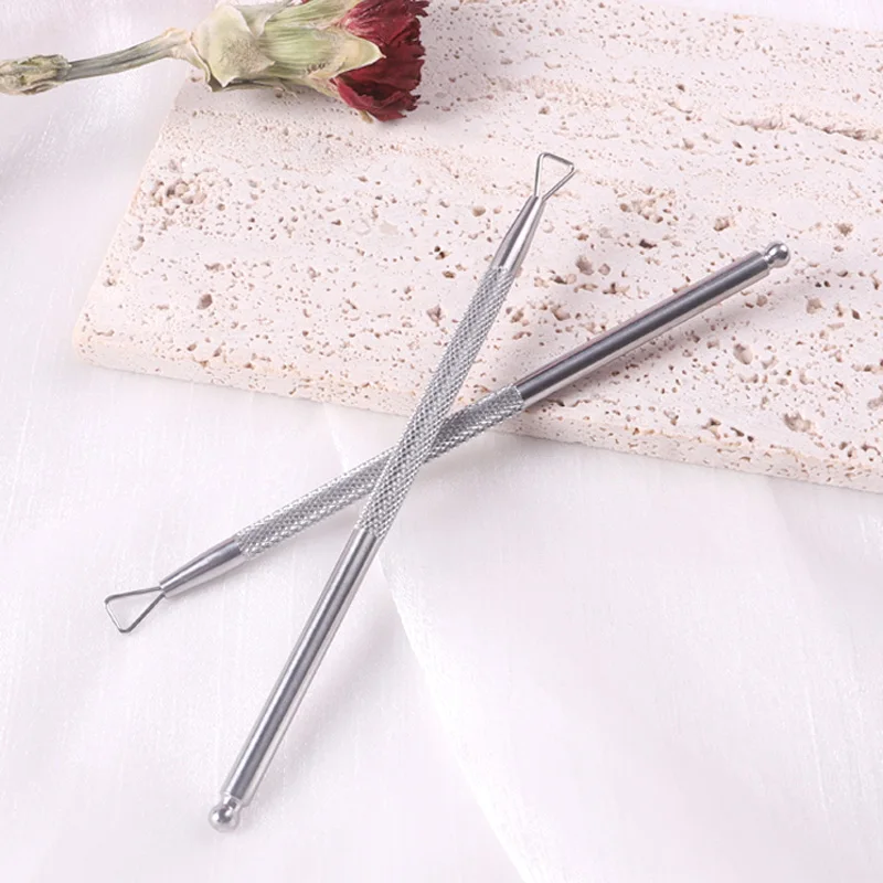 TSZS High Quality Professional Stainless Steel Save Energy Nail Art Polish Remover Tool  Polish Cuticle Pusher