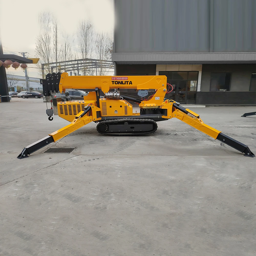 5 Ton Electric Lift 360 Degree Spider Crane Remote Control Mobile Telescopic Crawler Hydraulic spider Crane