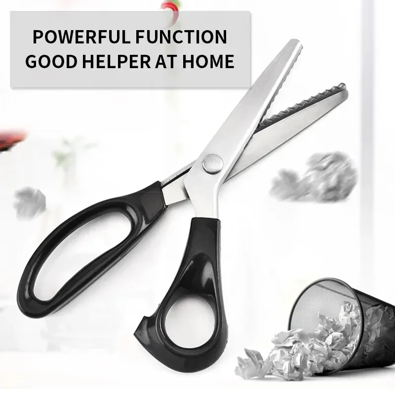 Triangular dog-tooth zigzag tailor scissors hand lace scissors