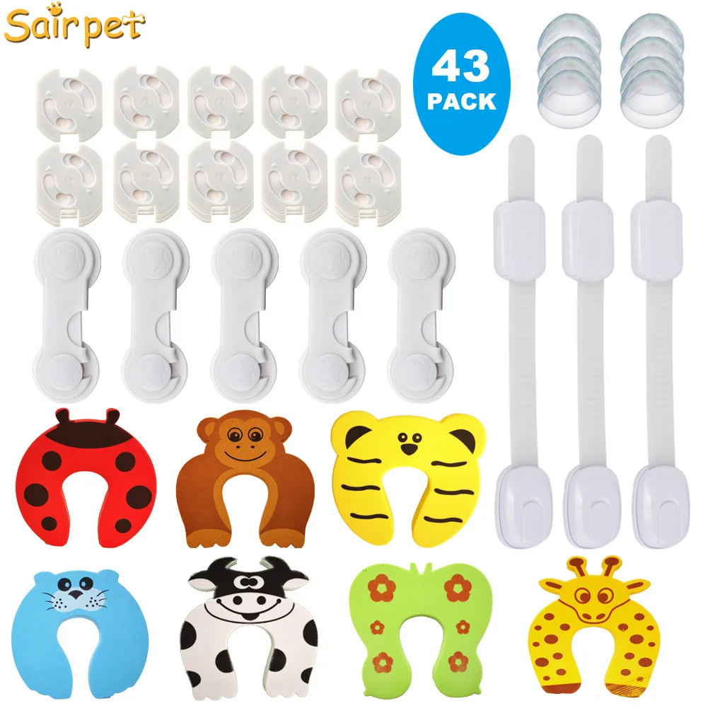 Home safety baby kit Baby safety set with safety locks corner guard and electrical outlet cover
