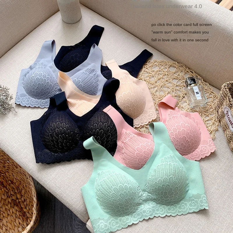 Women sexy Bra Women Push Up High Elastic Soft Seamless Lace Bra