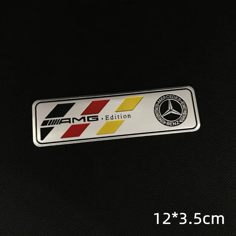 suitable for C-class E-class metal decorative stickers of Mercedes-benz, AMG, and aluminum labels