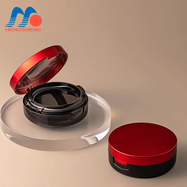 15g red black straight circular makeup tool packaging air cushion case cream foundation plastic empty case
