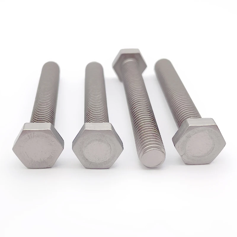 Hot Sale Titanium Alloy Bolt Screw Din933 Hexagon Head Bolt Gr5 Titanium Bolt Motorcycle m8