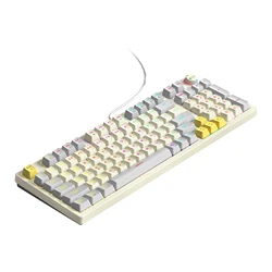 Hot Selling TWOLF T50 Optical Switch Wired RGB Macro Gaming Mechanical Keyboard with 97 keys Knob Module Latency Playing