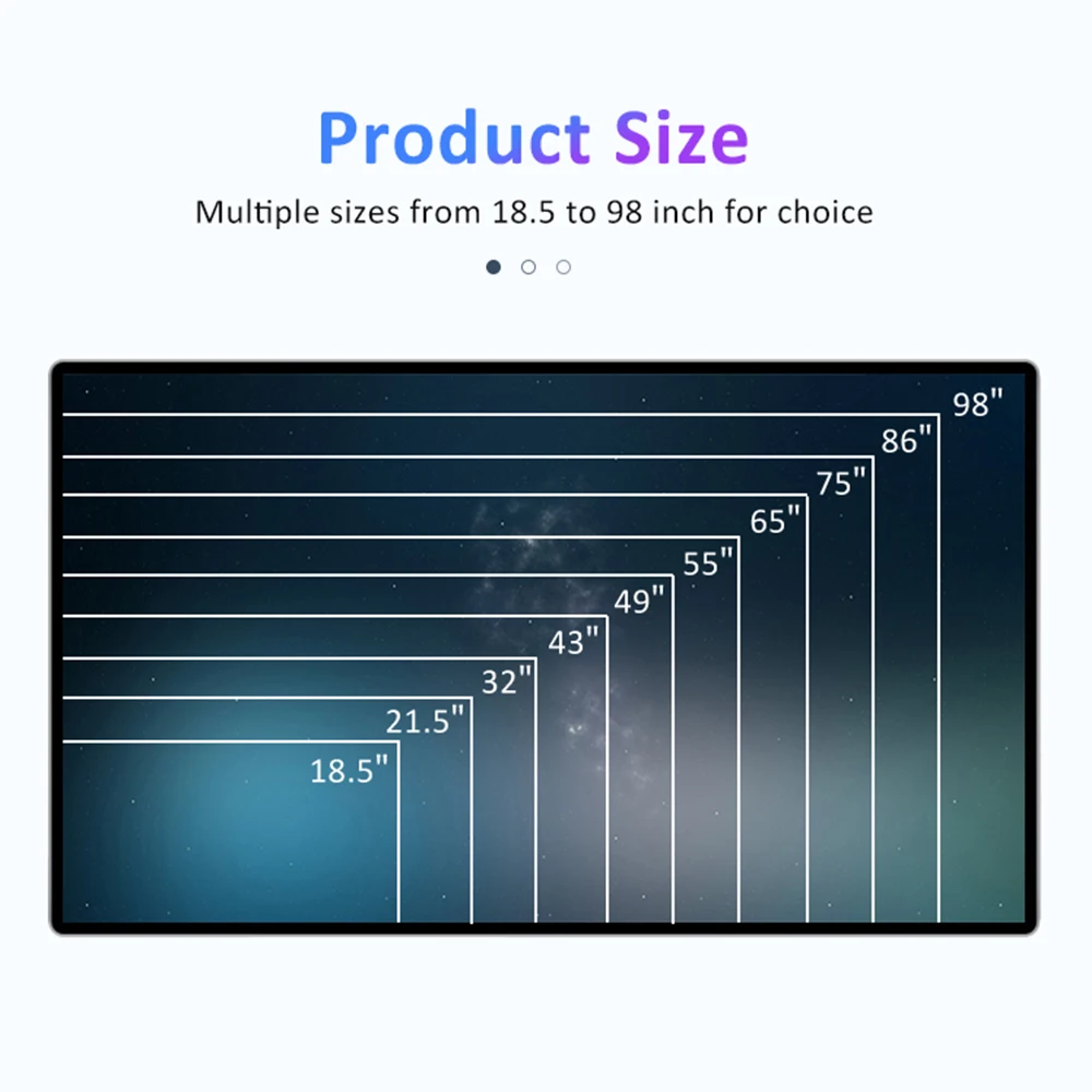 1080P HD Display Wall Mounted Android LCD Advertising Digital Signage Display for indoor use