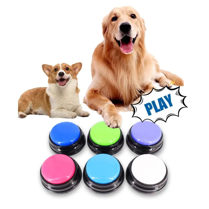Factory Custom Wholesale Pet Talk Training Buzzer Dog Voice Recordable Communication Button